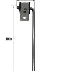 4 Pack Universal Exhaust Hanger Rod Weld On Heavy Duty Hanger Kit Three Eighths Inch Rod Ten Inch Long with Rubber Isolation