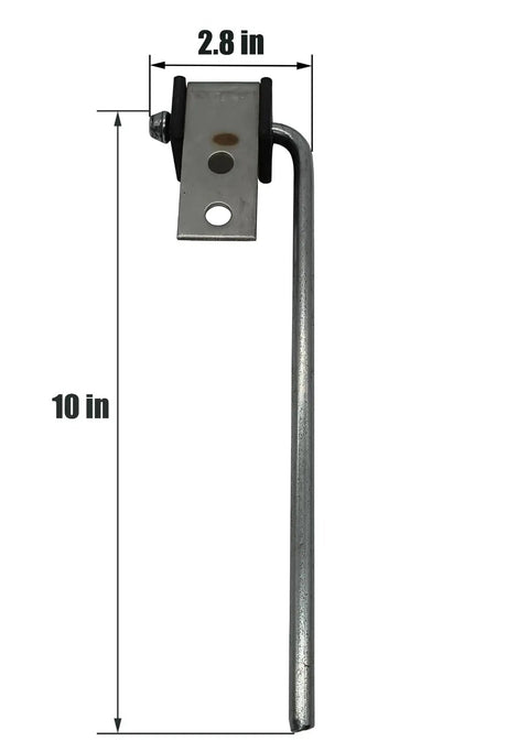 4 Pack Universal Exhaust Hanger Rod Weld On Heavy Duty Hanger Kit Three Eighths Inch Rod Ten Inch Long with Rubber Isolation