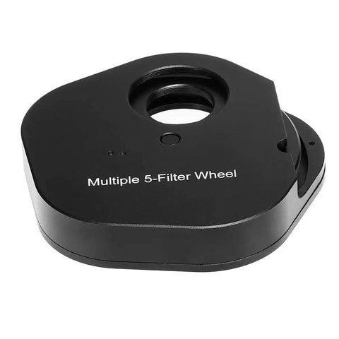5-Position Eyepiece Filter Wheel For Astronomy Telescopes Aluminum Housing Quick-Change 5 Filters Fits 25 Inch And 2 Inch Eyepieces