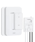 3 Way Wireless Light Switch And Receiver Kit With 200ft RF Range Remote Control For Ceiling Lights Fans And Lamps No Rewiring Needed