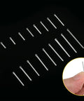 360 Piece Watch Band Link Cotter Pins Set 6 To 23mm Stainless Steel Repair Kit on display with close-up of one pin in hand.