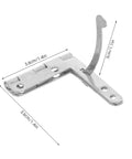 20Pcs 92 Degree Quadrant Lid Hinges 31x36mm Heavy Duty Folding Stay Hinges for DIY Wooden Boxes Jewelry Gift Box Displays