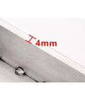 Heavy Duty Triangular Wall Bracket Stainless Steel Shelf Support Large Space Saving Desk Corbel No Sweat Setup For Dining Tables And Heavy Loads Wood Grain Finish close-up showing 4mm thickness detail