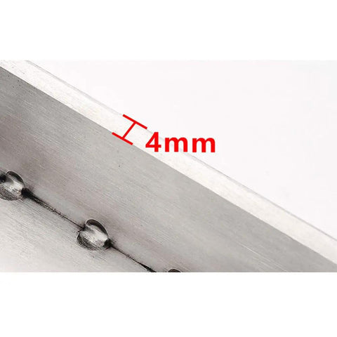 Heavy Duty Triangular Wall Bracket Stainless Steel Shelf Support Large Space Saving Desk Corbel No Sweat Setup For Dining Tables And Heavy Loads Wood Grain Finish close-up showing 4mm thickness detail