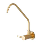 AOXHUGB Faucet Tap Drinking Water Faucet Kitchen Sink Stainless Steel 1/4,200Mm (A 195MM) in elegant gold finish.