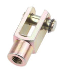 Beefy Clevis Y Joint Link For Pneumatic Cylinder M8x1.25 Thread Fits 20mm Bore Air Cylinders Rod Piston Connector Durable Metal Hardware For Industrial Pneumatics, metal clevis connector