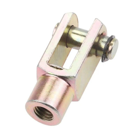 Beefy Clevis Y Joint Link For Pneumatic Cylinder M8x1.25 Thread Fits 20mm Bore Air Cylinders Rod Piston Connector Durable Metal Hardware For Industrial Pneumatics, metal clevis connector