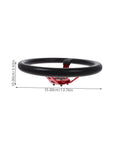 Side view of Dope 14 Inch PU Drifting Steering Wheel With Horn Button Universal Fit For Car Golf Cart And Racing Simulators