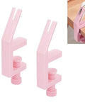 2 Pack Pink Zipper Jig Tool For Zipper Pulls Plastic Zip Slider Installing Tool Adjustable Handy Zip Fastener Jig For Dresses Pants Jackets 5.2 To 6.2 Inches Long