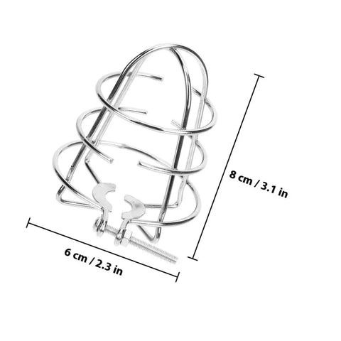 Heavy Duty Sprinkler Head Guard And Protective Cover For Lawn Irrigation To Block Debris While Keeping Your Yard Badass With Bulletproof Garden Watering Safety Shield, 8x6 cm metal cage.