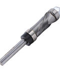 Premium Tungsten Steel Flush Trim Router Bit with Hardened Carbide Cutter For Durable Woodworking and Smooth Trim Jobs visible at an angle.