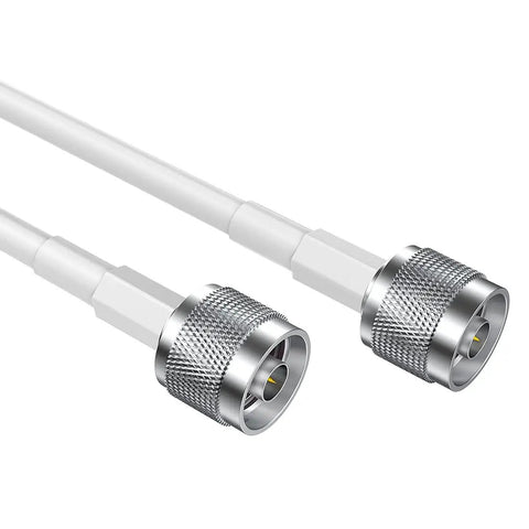 Ultra Low Loss 100ft 5D-FB Coax Cable N Male To N Male For Antenna, Cell Booster, Ham Radio, Repeater And Splitter, Double Shielded 50 Ohm RF Extension Cord For Long Runs No BS