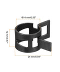 Close-up of 14mm clamp from 10 Piece Fuel Line Clamps Set One Half Inch 14mm Beefy Spring Band Hose Clamps For Automotive Fuel Lines