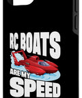 Are My Speed RC Boats Sailboat Case For 12 Mini Device with racing style design on dual-layer polycarbonate and TPU shell