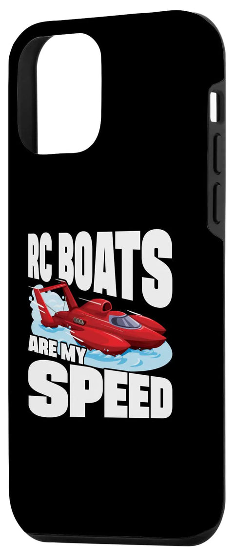 Are My Speed RC Boats Sailboat Case For 12 Mini Device with racing style design on dual-layer polycarbonate and TPU shell