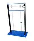 Vibration And Resonance Demonstrator For Physics Classrooms Hands On DIY Pendulum Ball Model with blue metal frame, side view