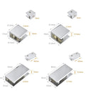 Cabinet Shelf Clips Set Of 10 Durable Frameless Clamp Brackets dimensions for Glass Shelves and Panels