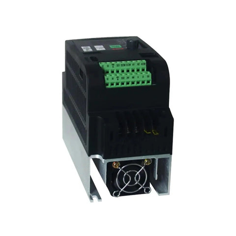 Compact 220V Mini VFD Inverter For Single Phase Motors 2.2KW 1HP Variable Frequency Drive Speed Controller, black metal case