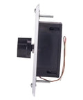 Side view of Spring Wound In Wall Twist Timer With Durable Metal Plate, 60 Minute Auto Shutoff For Lights, Fans, Motors And More.