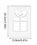 Top Shelf Acrylic Router Template Kit For Woodworkers Boasting Eight Killer Holiday Designs Featuring Jolly Santa Claus Icons Lush Pines Sturdy Elks And Crisp Snowflakes For Quick Ornament Routing And Straight Up Easy Seasonal Custom Builds, 20.3x13.9cm acrylic gift design.