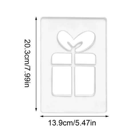 Top Shelf Acrylic Router Template Kit For Woodworkers Boasting Eight Killer Holiday Designs Featuring Jolly Santa Claus Icons Lush Pines Sturdy Elks And Crisp Snowflakes For Quick Ornament Routing And Straight Up Easy Seasonal Custom Builds, 20.3x13.9cm acrylic gift design.