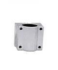 Linear Motion Ball Bearing CNC Parts Slider Bushings 16mm 20mm Axis Guide Set 2 Pack Or 4 Pack Built For Precision DIY Machining Projects Ready To Rock Fits SCS20UU Compatible silver aluminum housing with 20mm bore for CNC linear guide use