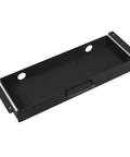 Heavy Duty Under Desk Drawer Slide Out Smooth Glide Hidden Counter Storage For Office And Home Sit Stand Workstation Slick Black Metal - open drawer view