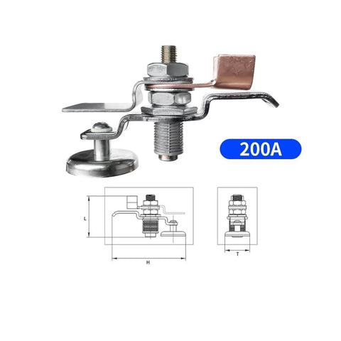 Super Heavy Duty Magnetic Fox Plate Ground Clamps For Welding Pro Shops 200A size, metallic construction for securing iron without slipping.