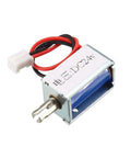 Heavy Duty DC 24V Pull Type Electromagnet Open Frame Actuator For Code Lock Door Lock, wired metal solenoid with connector