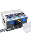 Pro Grade High Efficiency Wire Stripping Machine For 32 To 12 AWG Copper Wires Auto Cut Tool with control panel and guides