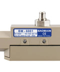 Side view of Sealed TZ-6001 Limit Switch with plunger actuator, IP65 waterproof aluminum shell for industrial machinery use.