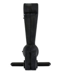 Front view of 6 Inch Heavy-Duty Rubber Hood Catch with Zinc-Plated Brackets and Pin T-Handle Rubber Latch for securing truck compartments.
