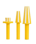 Heavy Duty Spindle Cleaner Brush And Precision Tool Holder For Cnc Milling Machines with three yellow bristle attachments.