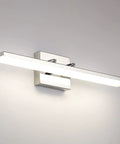 Modern Chrome Vanity Light Bar 20 Inch Long LED Fixture 12W Dimmable Vanity Lighting For Bathroom Makeup Mirror 4000K Daylight Adjustable Wall Sconce ETL Certified Contemporary Bath Decor