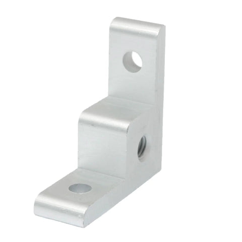Set Of 4 Aluminum Profile Fasteners For 20 Series T Slot Extrusions, Right Angle Corner Connectors with silver anodized finish
