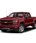 Red Chevrolet Silverado with GM Short Antenna For Silverado Sierra 1999-2026 Direct Replacement Mast In Matte Black 3.6 Inch Aluminum