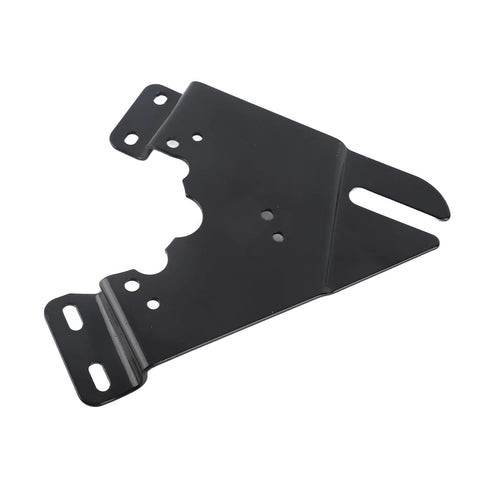 Front view of motor mounting plate, iron, black for MY1016Z bicycle motor with multiple mounting holes.