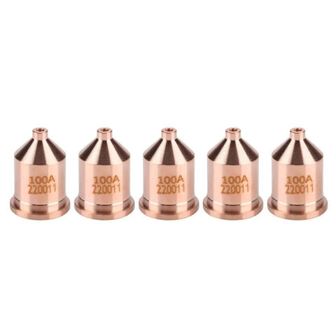 Five Piece Plasma Cutter Nozzle Tips Kit For MAX1650 Pro Grade Copper Construction For Strong Conductivity Durable Torch Consumables