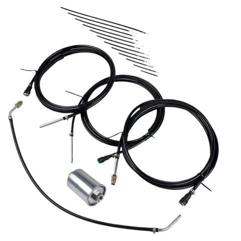 Premium Nylon Fuel Line Replacement Kit For Chevy Tahoe Suburban Avalanche And GMC Yukon XL 1500 2500 Models Fits 2000 Through 2004 Years Direct Swap Build To Stop Leaks Fast nylon fuel line kit with fittings and filter