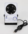Ionizing Air Blower Fan 110V With Stepless Speed Control, Anti Static Eliminator, Ionizer For ESD Protection, Quiet 49 To 59 dB, Adjustable 45 To 110 CFM, Compact 6.7 X 3.5 X 10, No Nonsense Pro Grade Electronics Desk Companion on white background