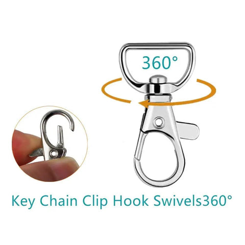 40 Piece Swivel Snap Hooks With Three Quarter Inside Width Hella Durable Metal Clasps And Keychain Hardware For Diy Backpacks Handmade Collars And Craft Projects You Are Gonna Honestly Love Using Daily showing a durable zinc alloy clip hook.