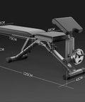 Dimensions of Foldable Weight Bench For Dumbbell Workouts A Home Gym Core Training Sit Up Board And Bench Press With PU Padding