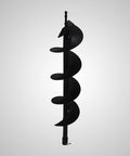 6 Inch Auger Bit For Pneumatic Or Cordless Drills, Column Fence Digger And Soil Drill Bit With Workhorse Carbon Steel Coating