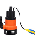 Durable Tough As Nails 1000W Submersible Sump Pump Featuring Automatic Float Switch And Pure Copper Motor for basement use, orange-black design.