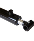 Beefy Heavy Duty Welded Hydraulic Cylinder 2 Inch Bore 18 Inch Stroke With Cross Tube Ends Double Acting 3500 PSI Industrial Grade