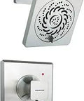 EasyInstall Universal Shower System Bundle With OnOff Valve Trim, Exhilaration Shower Head And Arm, Brushed Nickel Finish