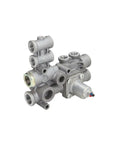 Electronic Brake Control Module And Pneumatic Extension Module Pem Replacement For Heavy Duty Trucks And Commercial Rigs Direct Fit OEM Quality Spare Part For Air Brake Systems, metal components with multiple connectors.