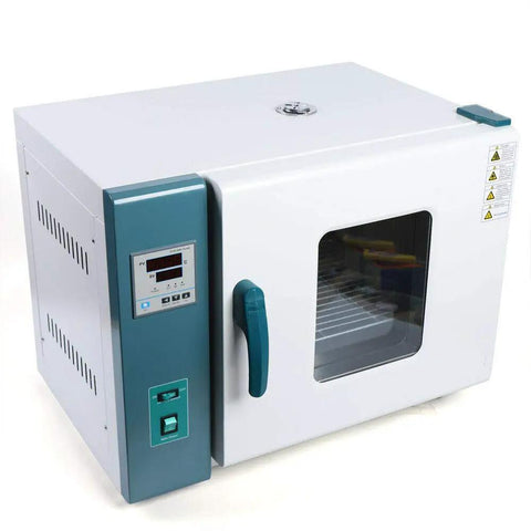 Straight Up Digital Convection Oven Featuring Pretty Dang Durable Stainless Steel Interior 1000W Forced Hot Air Lab Dryer with digital control panel.