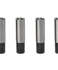 Four metal adapters from Five-Piece 1/4 to 1/8 Inch Collet Chuck Driver Adapters For CNC Engraving Machines ER Collet Conversion Kit Built To Last