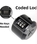 Door Handle Lockout Device Cover With Code To Disable Door Handle Temporary Combination Lock For Bedroom From Outside Knob Easy To Use Security Lockout Tool For Home Quick Install, close-up view